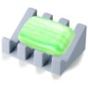 Jabonera de silicona con drenaje para ducha y baño_2