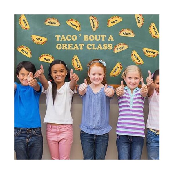 Taco Bout a Great Class Cutout con 48 recortes de taco