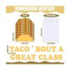 Taco Bout a Great Class Cutout con 48 recortes de taco