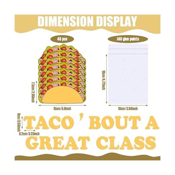 Taco Bout a Great Class Cutout con 48 recortes de taco