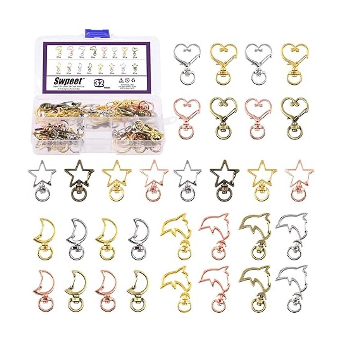 Swpeet Kit surtido de 32 piezas de 4 formas de 4 colores
