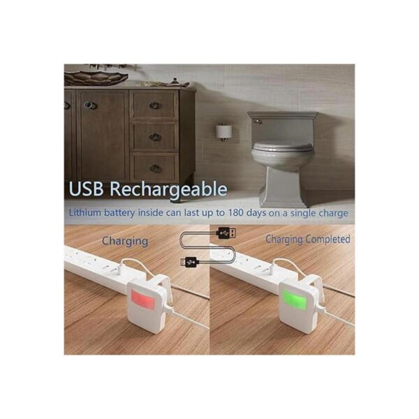 Aomofun Luz nocturna recargable para inodoro luz LED_3