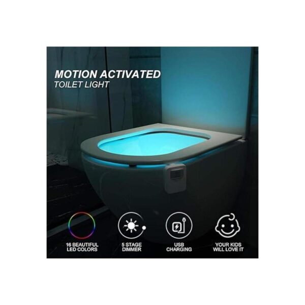 Aomofun Luz nocturna recargable para inodoro luz LED_2