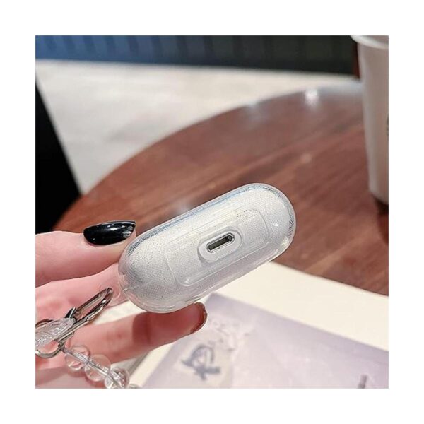 Srddty Funda compatible con AirPods con bonito brillo_5