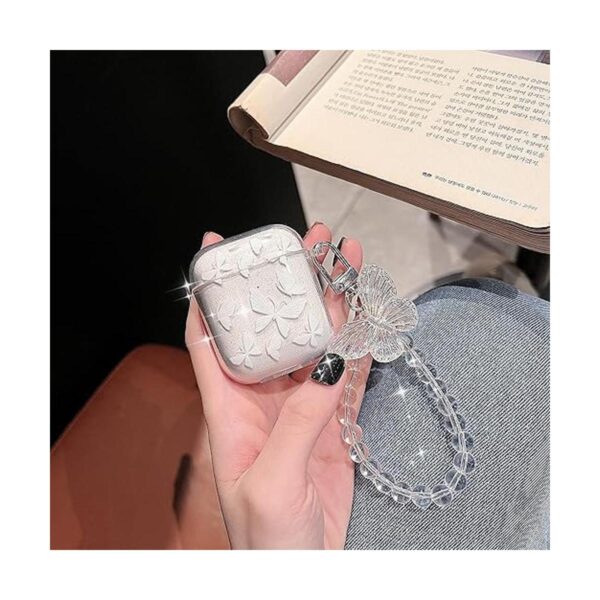Srddty Funda compatible con AirPods con bonito brillo_2