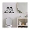 Letrero de pared de metal con texto en inglés Hello Sweet