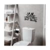Letrero de pared de metal con texto en inglés Hello Sweet