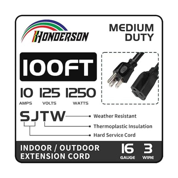 HONDERSON Cable de extensión para exteriores de 100_3