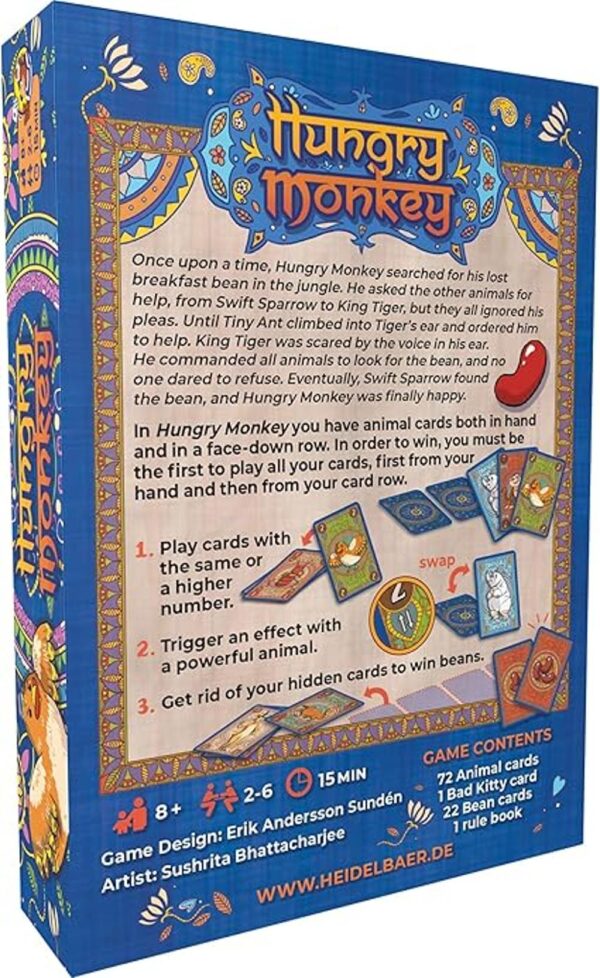 HeidelBR Games Hungry Monkey Juego de cartas El juego_2