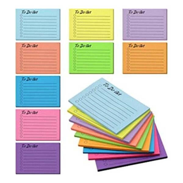 Bloc de notas de lista de tareas 18 unidades notas_1