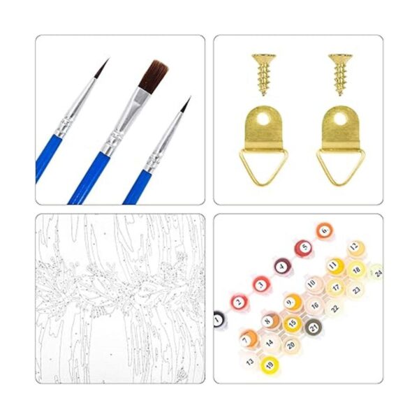 AnyDesign Kits de pintura por números de 16 x 20 pulgadas