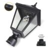 Kemeco Luz solar para poste ST4334Q de metal brillante_2