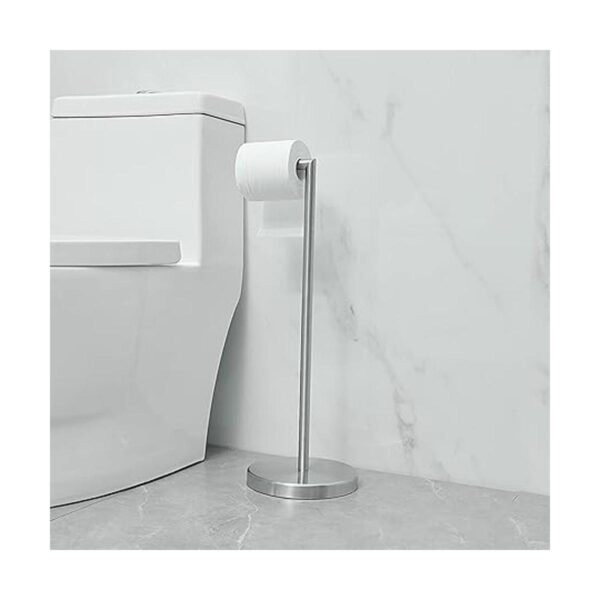 BATHLAVISH Free Standing Toilet Paper Holder Stand