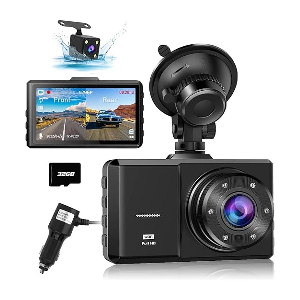 Dash Cam Front and Rear SPADE Dual Dash Camera 1080P with