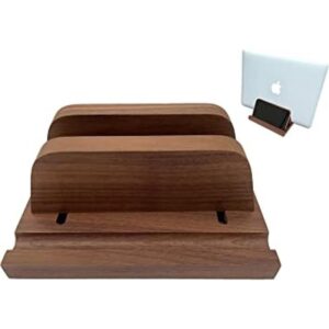 Soporte vertical para laptop de madera soporte ajustable_1