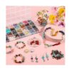 Cuentas de piedra de cristal de 32 colores para hacer