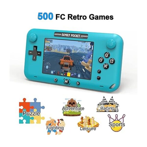 Consola de juegos de mano con 500 juegos pantalla de 4_2