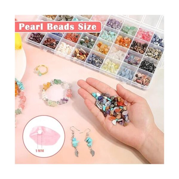 Cuentas de piedra de cristal de 32 colores para hacer