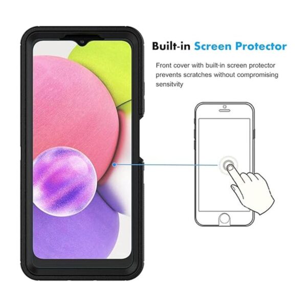 Njjex Funda resistente para Samsung Galaxy A03S para_4