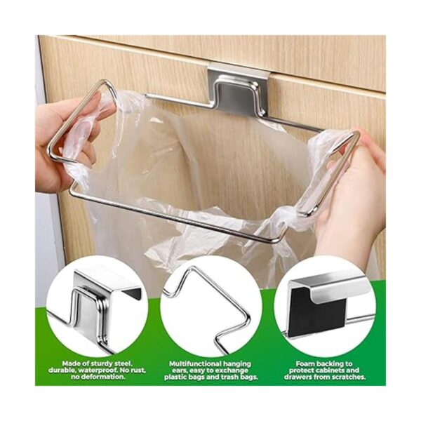 HNYYZL Soporte para bolsa de basura 2 piezas para puerta