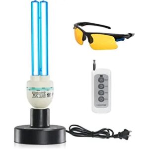 Lámpara germicida UV con control remoto bombilla UVC con_1