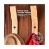 HNYYZL Ganchos de pared de madera paquete de 6 ganchos