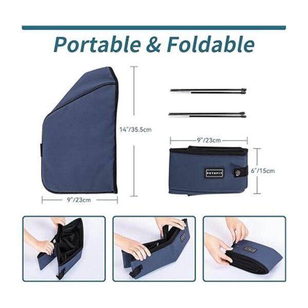 Petsfit Caja de arena portátil plegable de tela para