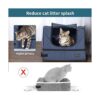 Petsfit Caja de arena portátil plegable de tela para