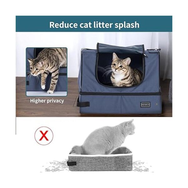 Petsfit Caja de arena portátil plegable de tela para