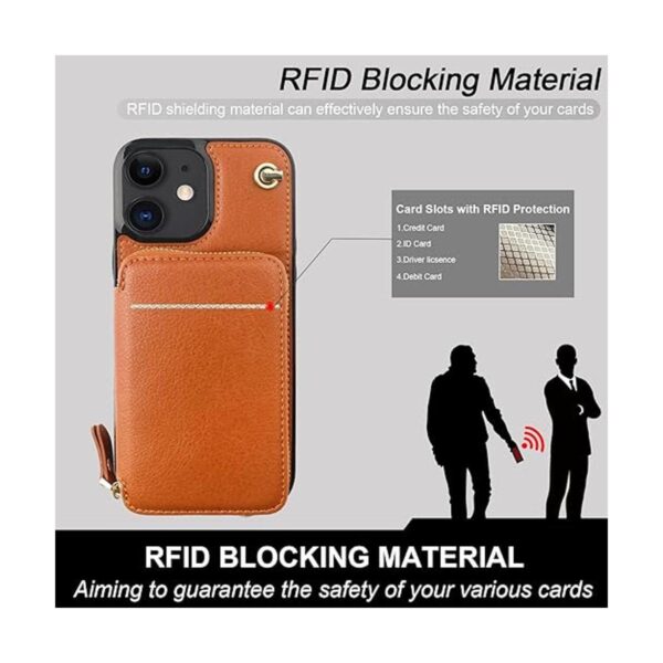 Bocasal Funda tipo cartera cruzada para iPhone 1212 Pro_3