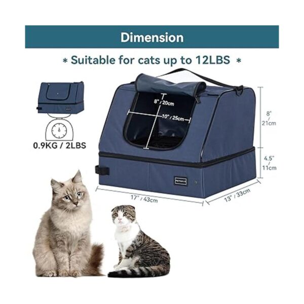 Petsfit Caja de arena portátil plegable de tela para