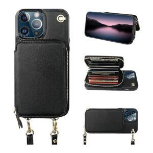 Bocasal Funda tipo cartera cruzada para iPhone 13 Pro_1