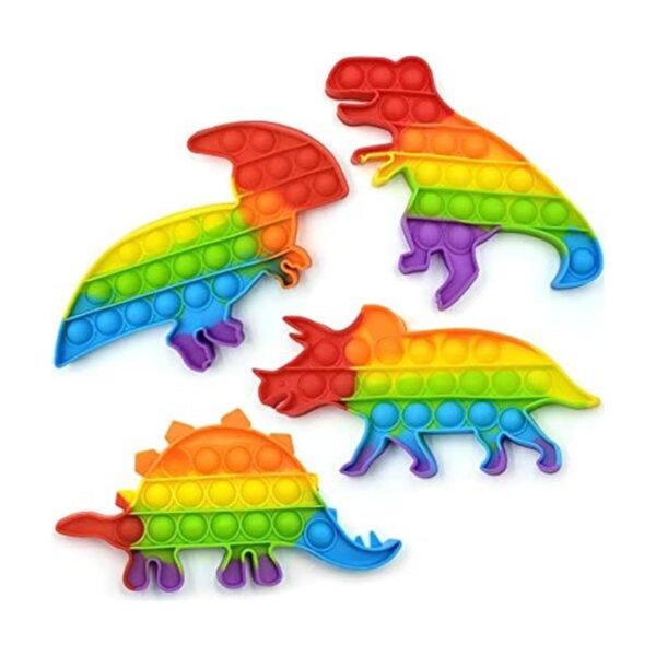 Juego de juguetes antiestrés de dinosaurio de silicona_1