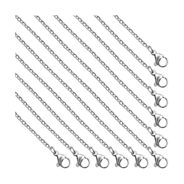 Paquete de 30 cadenas de collar de acero inoxidable de_1