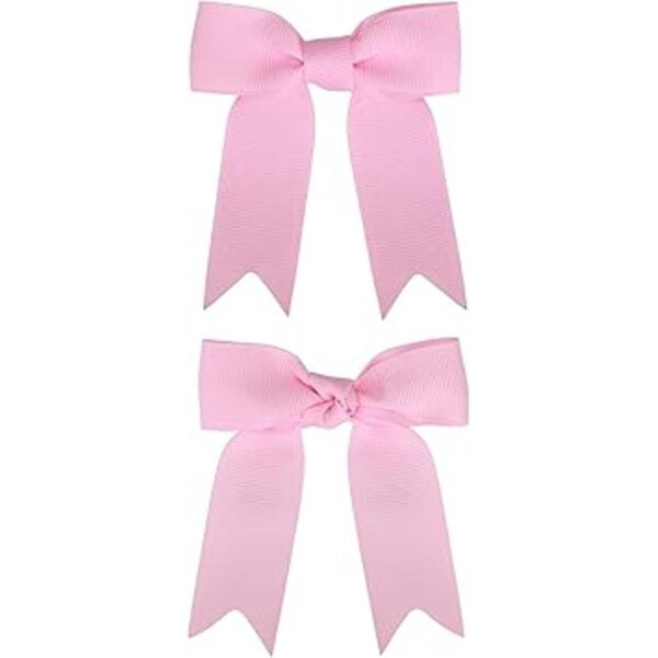 Meseey 50 lazos de cinta de grogrén rosa claro de 3_3