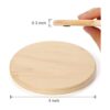 GOH DODD Juego de 24 posavasos de madera sin terminar_2