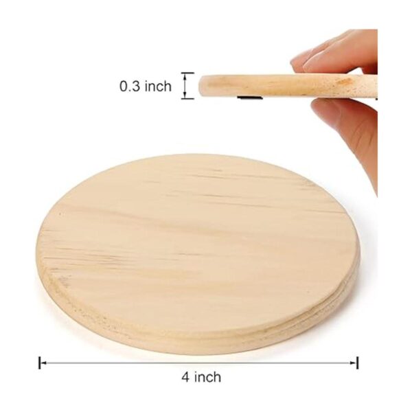 GOH DODD Juego de 24 posavasos de madera sin terminar_2