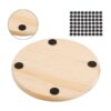 GOH DODD Juego de 24 posavasos de madera sin terminar_6