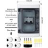 Disyuntor miniatura de 100 amperios CC con caja IP65