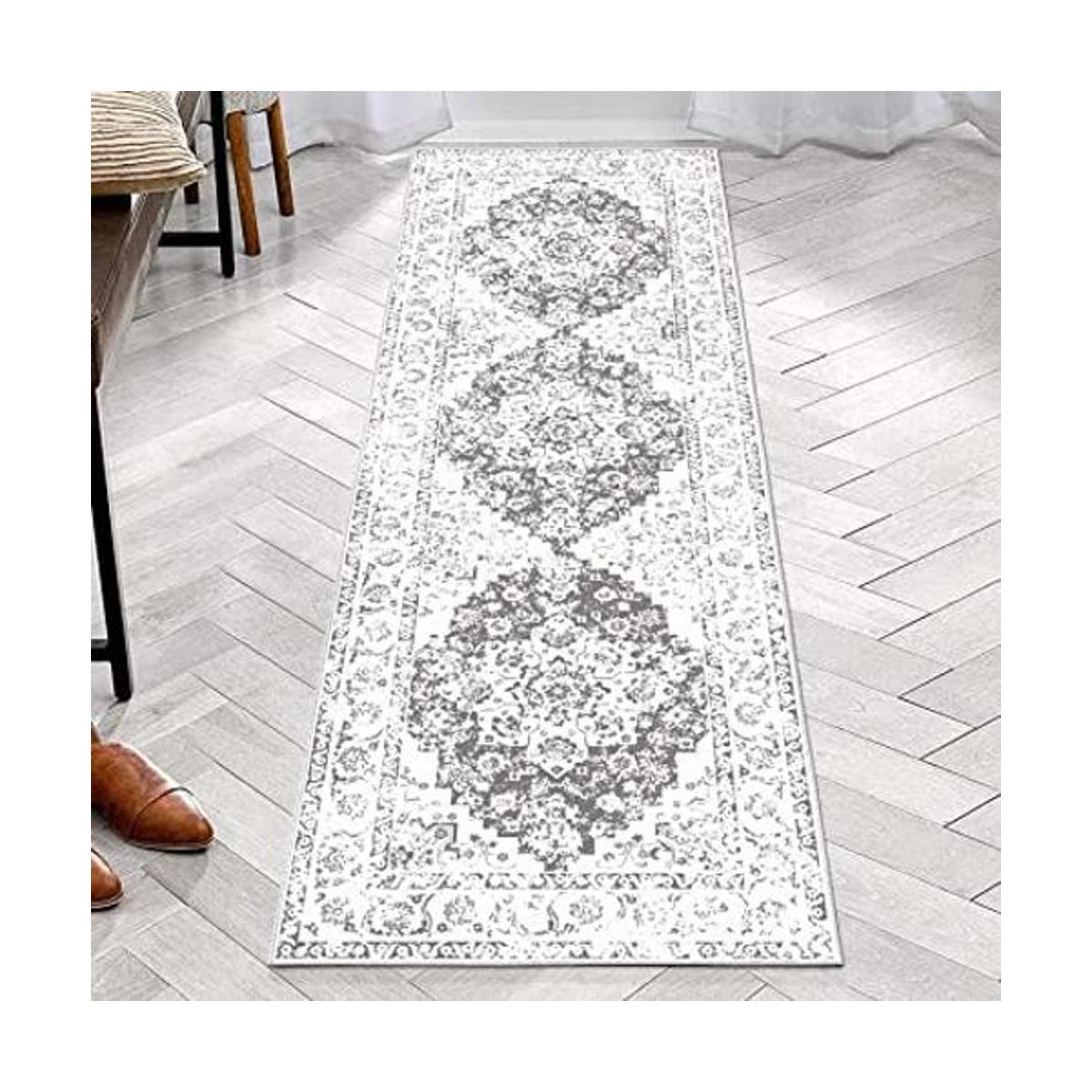 Pauwer Alfombra de pasillo de 2 x 6 pies estilo bohemio