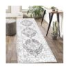 Pauwer Alfombra de pasillo de 2 x 6 pies estilo bohemio
