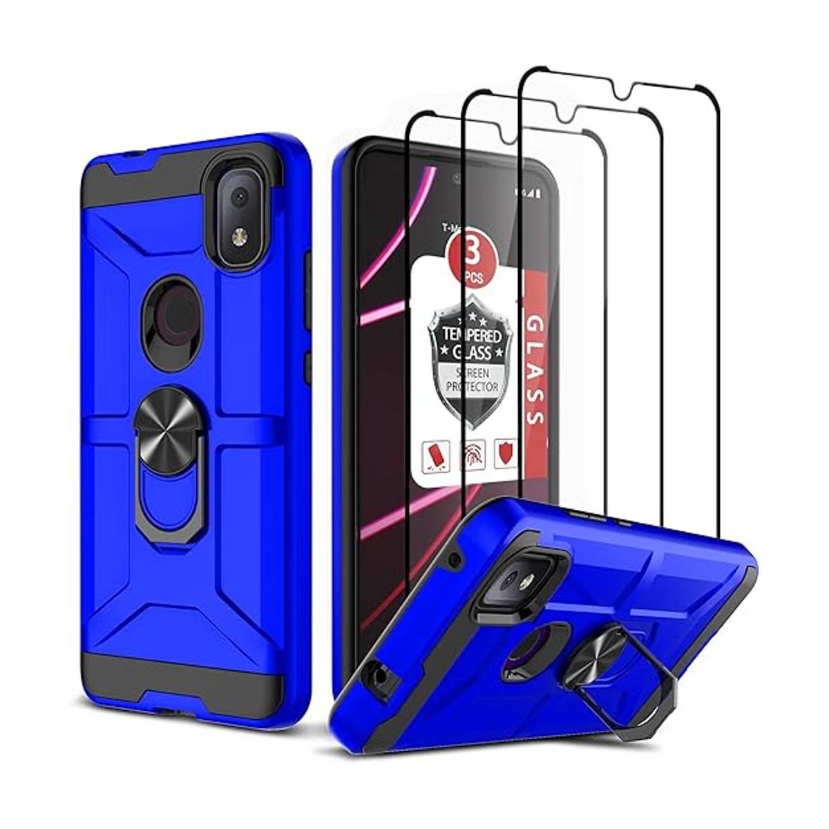 TMobile TCL Revvl 4 Funda con 3 protectores de pantalla