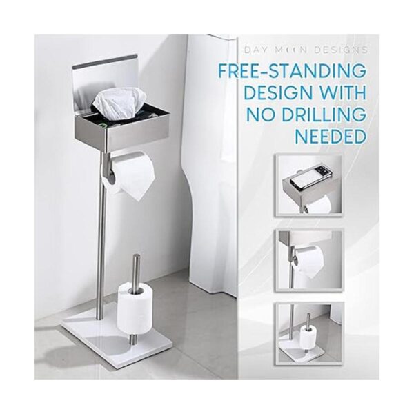 Day Moon Designs Soporte de papel higiénico independiente