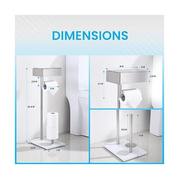 Day Moon Designs Soporte de papel higiénico independiente