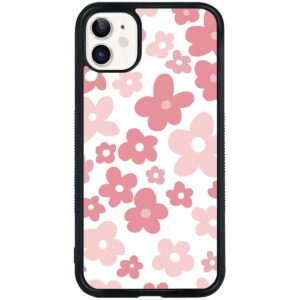 Funda de teléfono con diseño de flores rosas compatible_1