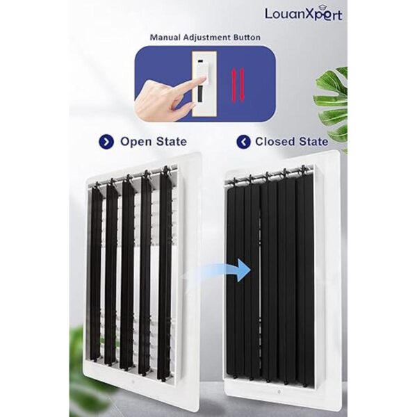 LouanXpert Registro de techo de 12 pulgadas de ancho x 6_5
