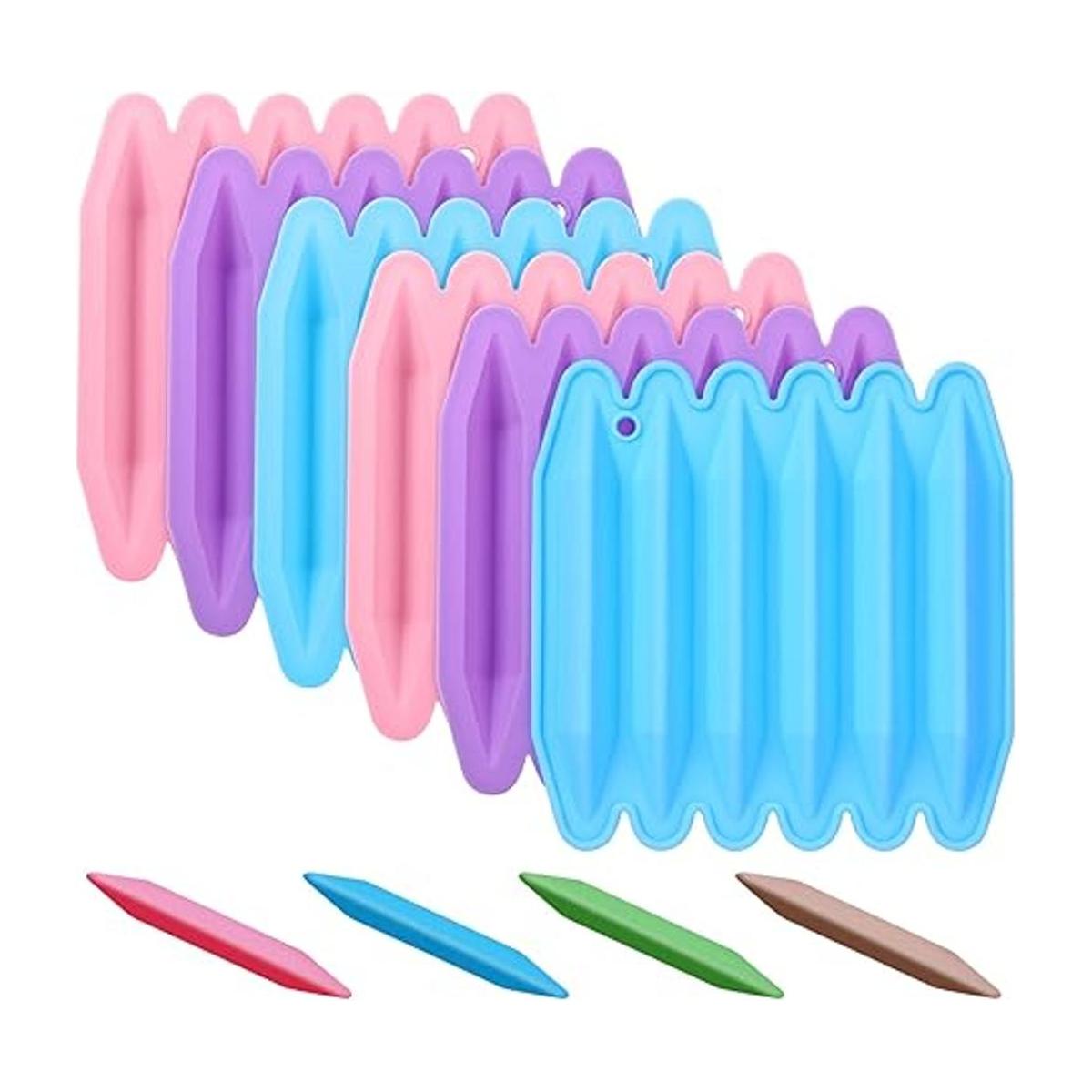 Nuogo Paquete de 6 moldes de reciclaje de crayón