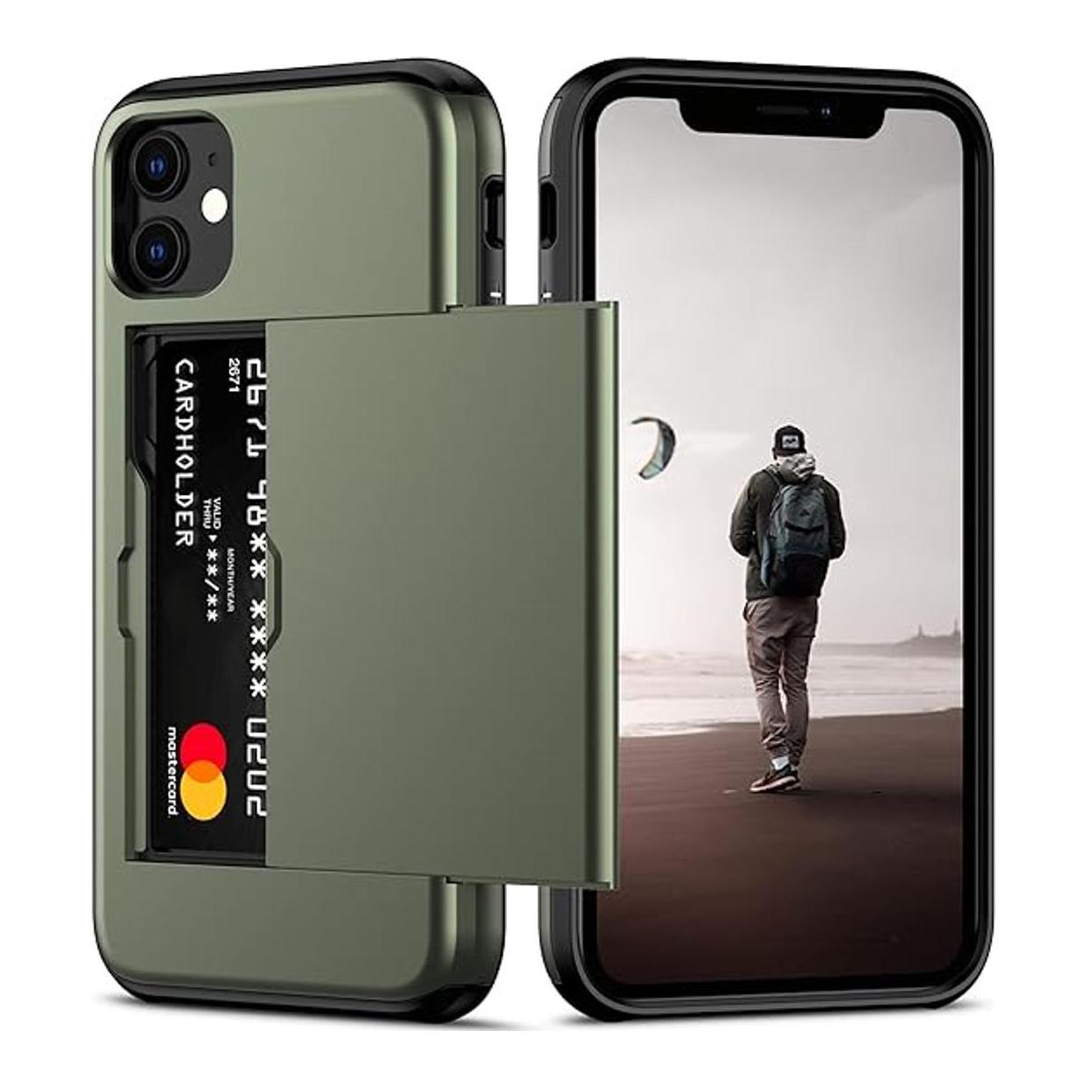 Nvollnoe Funda para iPhone 11 con tarjetero resistente