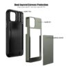 Nvollnoe Funda para iPhone 11 con tarjetero resistente_3