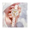 OLEVS Relojes automáticos de oro rosa para mujer diseño_3